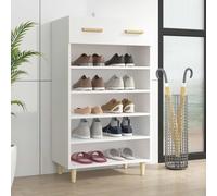 vidaXL Armoire à chaussures Range-chaussures Blanc 60x35x105 cm Bois d'Ingénierie