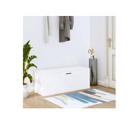 Armoire à chaussures murale Blanc 100x35x38cm Bois d ingénierie