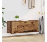 Armoire à Chaussures Murale Blanc 100x35x38cm Bois d'Ingénierie Etagère vidaXL