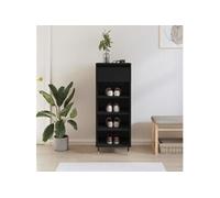 Armoire à chaussures Noir 40x36x105 cm Bois d'ingénierie 831453
