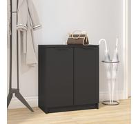 Armoire à chaussures Noir 59x35x70 cm bois d'ingénierie vidaXL
