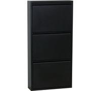 Armoire à chaussures Pisa New 3 abattants Métal Bouton de chaussures Étagère à chaussures Armoire de rangement