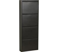 Armoire à chaussures Pisa New 4 abattants Métal Basculeur de chaussures Étagère à chaussures Armoire de rangement