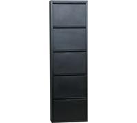 Armoire à chaussures Pisa New 5 abattants Métal Basculeur de chaussures Étagère à chaussures Armoire de rangement