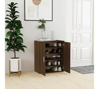Armoire à Chaussures Placard Rangement Blanc Brillant Bois d'Ingénierie vidaXL