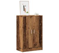 Armoire à Chaussures Placard Rangement Blanc Brillant Bois d'Ingénierie vidaXL