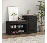Armoire à Chaussures Placard Rangement Blanc Brillant Bois Ingénierie vidaXL