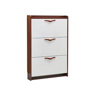 Armoire à chaussures robuste à 3 couches de grande capacité pour entrée, couloir et passage, solution de rangement durable pour chaussures pour la maison et le bureau (couleur unique, petite)