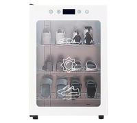 Armoire à chaussures UV désinfection avec fonction serviette chauffante, étagères réglables pour le séchage et le rangement (petit)