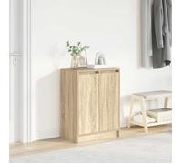 vidaXL Armoire à chaussures Chêne Sonoma – 2 portes, 1 tiroir, 8 étagères