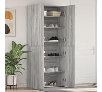 Armoire À Chaussures Vidaxl Gris Sonoma Bois D'ingénierie Durable Gris