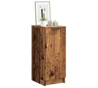 Armoire à chaussures - Vieux bois - 1 porte - 4 étagères - 29,5x35x70 cm
