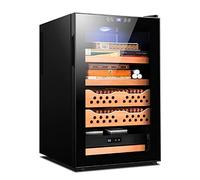 Armoire À Cigares Thermostatique Électrique 70L Boîte D'humidification De Cigares for Cave À Cigares Réglage De L'humidité 60-80% Capacité 400 Cigares