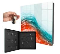 Armoire à clés 30x30x5 cm Émotions colorées Porte Gauche Noir