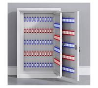 Armoire à clés de grande capacité - Organiseur de sécurité verrouillable avec crochets et étiquettes pour la gestion des clés de voiture et immobilier