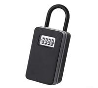 Armoire à clés d'extérieur avec serrure à combinaison résistante aux intempéries - Coffre-fort pour le stockage sécurisé de plusieurs clés au bureau ou à la maison - Installation sans perçage