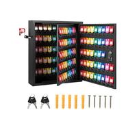 Armoire à Clés Mural En Acier Carbone 133 Positions, Coffre à Clés Sécurisé Avec Serrure Cylindre, Organisateur De Clés Pour Bureau, Maison, Hôtel, Garage, école