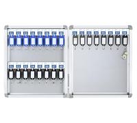 Armoire à clés murale avec 24 étiquettes et numéros d'index sécurisés pour bureaux, entrepôts et maison avec matériel de montage pour une installation facile