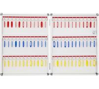 Armoire à clés murale - Boîte de rangement à verrouillage sécurisé pour 72 clés avec étiquettes - Parfait pour les écoles, les bureaux, les hôtels et les banques - Design élégant pour une gestion des
