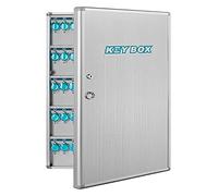 Armoire à clés murale - Boîte de verrouillage à 120 chiffres pour la gestion des clés - Rangement sécurisé des clés intérieur/extérieur - Idéal pour la maison, le bureau et la gestion de propriété