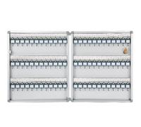 Armoire à clés murale de sécurité avec capacité de 72 clés - Organisateur en métal pour hôtels, valets, maison, bureau, appartements, idéal pour les gestionnaires immobiliers - Comprend des crochets