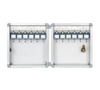 Armoire à clés murale en alliage d'aluminium - Boîte de gestion de clés verrouillable pour agences immobilières, clés de voiture et plus encore - Comprend 12 étiquettes pour une fixation facile