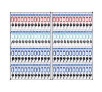 Armoire à clés murale pour la maison et le bureau - Rangement sécurisé pour 12 à 180 clés, solution idéale pour intérieur/extérieur avec étiquettes et autocollants, parfaite pour les entreprises et