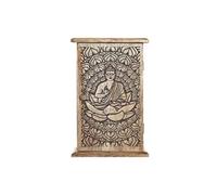 Armoire à clés - Non spécifié - 18 x 7,5 x 28 cm - Bois de manguier - Brun foncé - Compacte