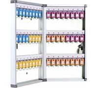 Armoire à clés sécurisée avec Serrure - Coffret de Rangement pour la Maison, l'hôtel, l'école et Le Commerce - Porte-clés avec étiquettes pour Une Gestion Efficace des clés et Un accès facil