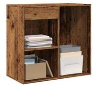 Vidaxl Armoire À Cosmétiques Vieux Bois 80x40x75 Cm Bois D'ingénierie Marron