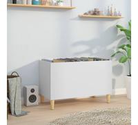 Vidaxl Armoire À Disques Blanc 74,5x38x48 Cm Bois D'ingénierie Multicolore