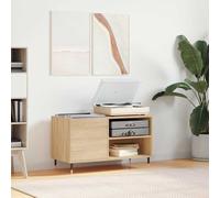 vidaXL Armoire à disques chêne sonoma 85x38x48 cm bois d'ingénierie 831695