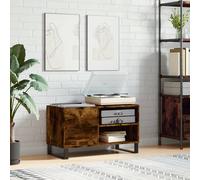 vidaXL Armoire à disques chêne fumé 85x38x48 cm bois d'ingénierie 831713