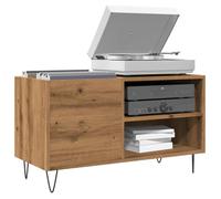 vidaXL Armoire à disques chêne artisanal 84,5x38x48 cm bois ingénierie rangement pour vinyles