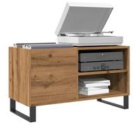 vidaXL Armoire à disques Chêne artisanal, bois ingénierie 84,5x38x48 cm Multicolore