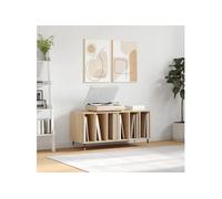 Armoire à disques chêne sonoma 100x38x48 cm bois d ingénierie