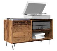 vidaXL Armoire à disques Vieux bois – bois d'ingénierie 84,5x38x48 cm – Multicolore