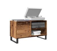 vidaXL Armoire à disques Vieux bois 84,5x38x48 cm Bois d'ingénierie Multicolore