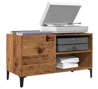 vidaXL Armoire à disques Vieux bois – 84,5x38x48 cm – Bois d'ingénierie