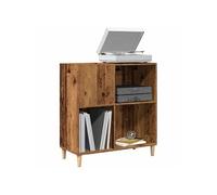 Armoire à disques vieux bois 84,5x38x89 cm bois d ingénierie