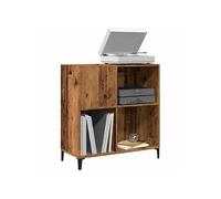 Armoire à disques vieux bois 84,5x38x89 cm bois d ingénierie