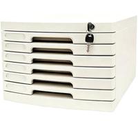 Armoire à Documents Verrouillable Haut de Gamme à 2-14 Tiroirs, Classeur à Tiroirs Grande Capacité avec éTiquettes, pour Le Classement des Contrats(Small (6 Layers))
