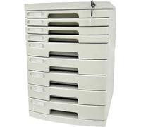 Armoire à Documents Verrouillable Haut de Gamme à 2-14 Tiroirs, Classeur à Tiroirs Grande Capacité avec éTiquettes, pour Le Classement des Contrats(Large (9 Layers))