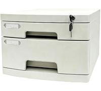 Armoire à Documents Verrouillable Haut de Gamme à 2-14 Tiroirs, Classeur à Tiroirs Grande Capacité avec éTiquettes, pour Le Classement des Contrats(Small (2 Layers))