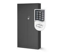 Armoire à dossiers C003 de Bureau avec Serrure à Combinaison métallique en Acier revêtu par Poudre 185 x 90 x 40 cm (Anthracite)