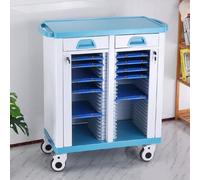 Armoire à dossiers médicaux, armoire verrouillable avec numérotation de série numérique, chariot de rangement de bureau pour documents et fournitures