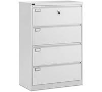 Fromm & Starck Meuble De Classement Suspendu Armoire De Bureau Dossiers Suspendus Star_MCAB_10 (Acier Revêtu, pour Dossiers Suspendus A4/F4, Étagères 6 mm, 2 Clés Alliage Zinc, Hauteur 132 cm)