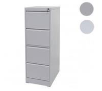 Armoire à dossiers suspendus - HWC - H16 - gris - 4 tiroirs - format légal 134x46x62cm - sécurité clé