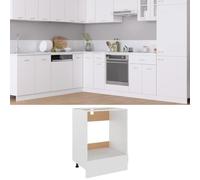 Armoire À Four Lyon ""Lyon"" 60x46x81,5 Cm Bois Contreplaqué Blanc Blanc