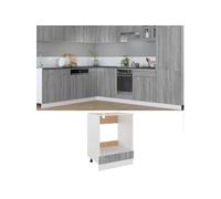 Armoire à four Sonoma gris 60x46x81,5 cm Bois d ingénierie sonoma gris G